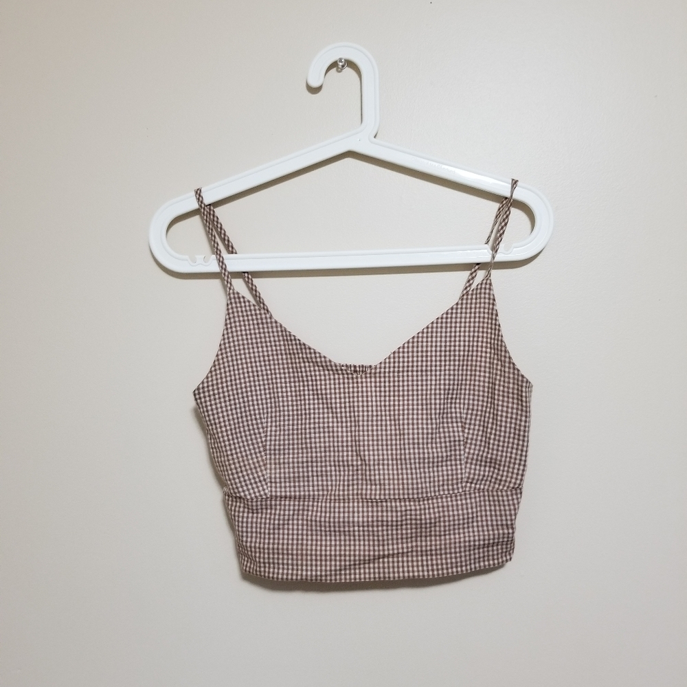 Checkered Crop Top